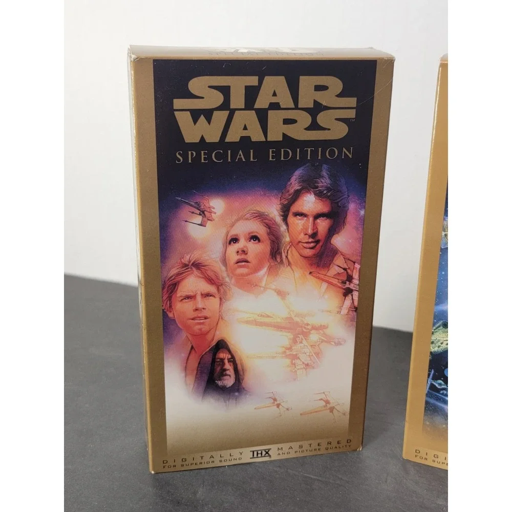 1997 Star Wars Trilogy Gold Box Sex Special Limited Edition 3 VHS Video Tape Set